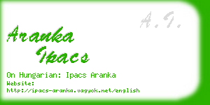 aranka ipacs business card